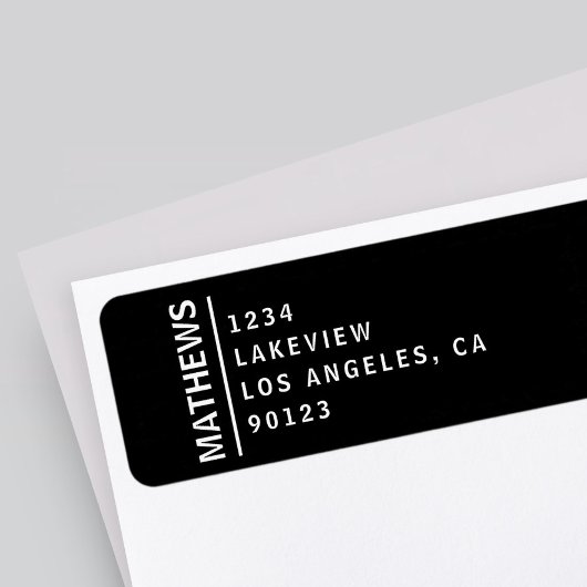 Moderne Rücksendeadresse