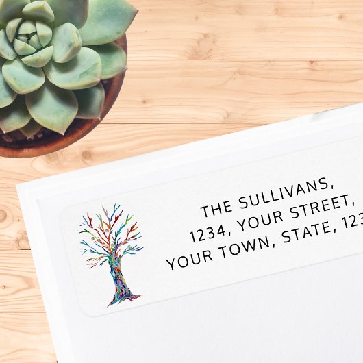 Moderne Rücksendeadresse