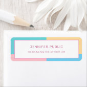 Moderne Rücksendeadresse (Insitu)