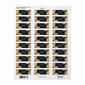 Moderne Rücksendeadresse Abstrakt geometrischer Fo (Vorne)