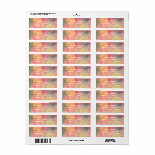 Moderne Rücksendeadresse Bokeh Lights (Vorne)