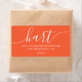 Moderne Rücksendeadresse Bright Orange (Insitu)