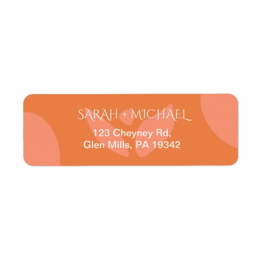 Moderne Rücksendeadresse Collage (Vorne)