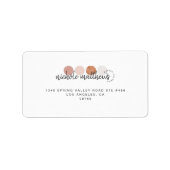 Moderne Rücksendeadresse der Farbpalette Adressaufkleber (Vorne)