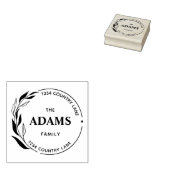 Moderne Rücksendeadresse der Kalligraphie Gummistempel (Stempel)