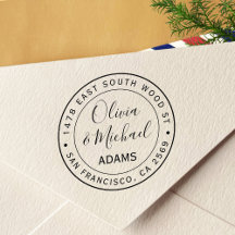 Moderne Rücksendeadresse der Kalligraphie