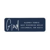 Moderne Rücksendeadresse der Skripte (Vorne)