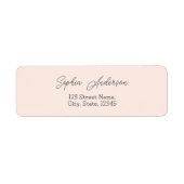 Moderne Rücksendeadresse der Wildblume (Vorne)