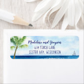 Moderne Rücksendeadresse des Aquarells (Insitu)