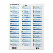 Moderne Rücksendeadresse des Aquarells (Vorne)