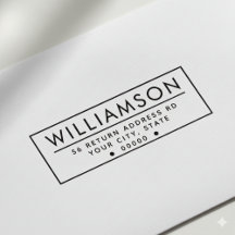 Moderne Rücksendeadresse, die sich selbst färbt Br