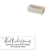 Moderne Rücksendeadresse für den Namen von Skripte Gummistempel (Stempel)