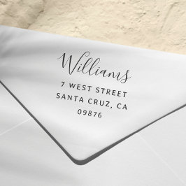 Moderne Rücksendeadresse für den Namen von Skripte Gummistempel