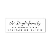 Moderne Rücksendeadresse für den Namen von Skripte Permastempel (Design)