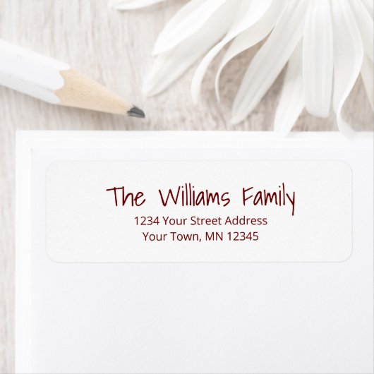 Moderne Rücksendeadresse für einfache Typografie (Insitu)