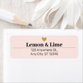 Moderne Rücksendeadresse für Frauen in Rosa (Insitu)