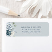 Moderne Rücksendeadresse für Hochzeitsfeiern mit B (Insitu)