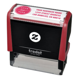 Moderne Rücksendeadresse für kundenspezifische Fir Permastempel