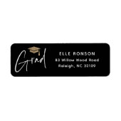 Moderne Rücksendeadresse für Script-Abschluss (Vorne)