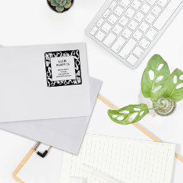 Moderne Rücksendeadresse für Vintagen Individuelle Gummistempel