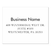 Moderne Rücksendeadresse Gummistempel (Prägung)