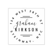 Moderne Rücksendeadresse Gummistempel (Prägung)