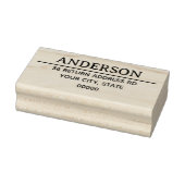 Moderne Rücksendeadresse Gummistempel (Stempel)