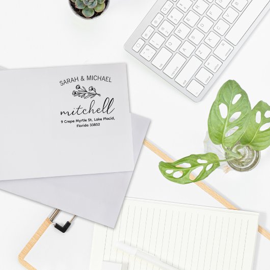 Moderne Rücksendeadresse Gummistempel