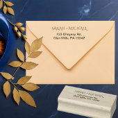 Moderne Rücksendeadresse Gummistempel