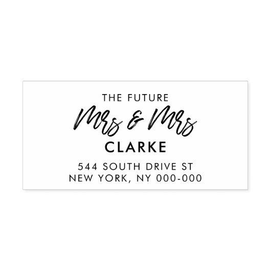 Moderne Rücksendeadresse Gummistempel (Prägung)