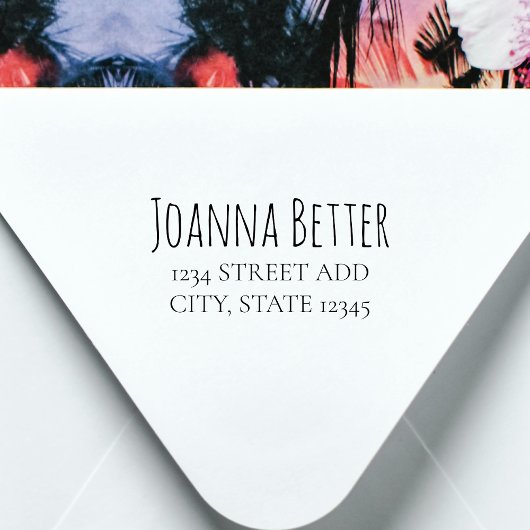 Moderne Rücksendeadresse Minimalistisch Trendy Permastempel