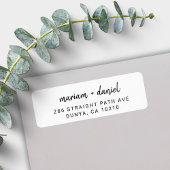 Moderne Rücksendeadresse Minimalistischer Skriptna