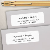 Moderne Rücksendeadresse Minimalistischer Skriptna