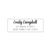 Moderne Rücksendeadresse Minimalistischer Skriptna Permastempel (Design)