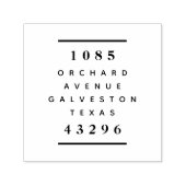 Moderne Rücksendeadresse mit fett Typografie Permastempel (Design)