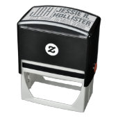 Moderne Rücksendeadresse mit Monogramm-Name oder U Permastempel (Produkt)