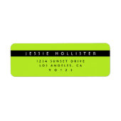 Moderne Rücksendeadresse mit schlichter Linse (Vorne)