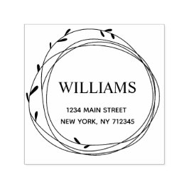 Moderne Rücksendeadresse Permastempel