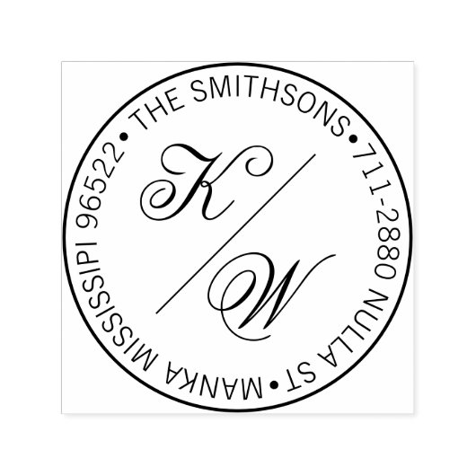 Moderne Rücksendeadresse Permastempel (Design)