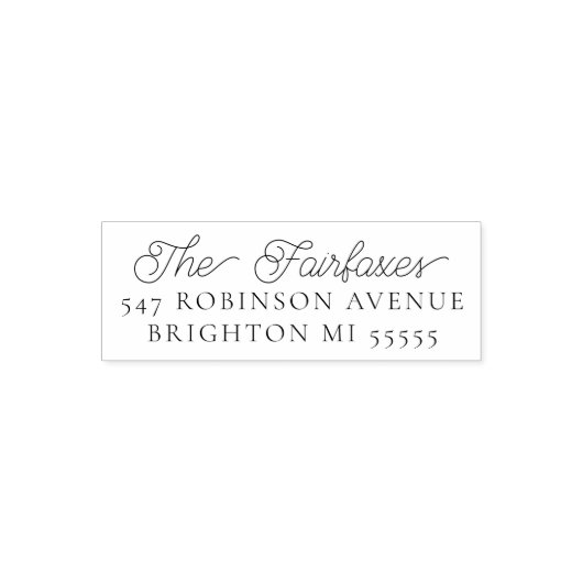 Moderne Rücksendeadresse Permastempel (Design)