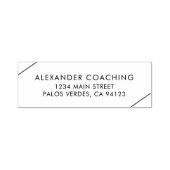 Moderne Rücksendeadresse Permastempel (Design)