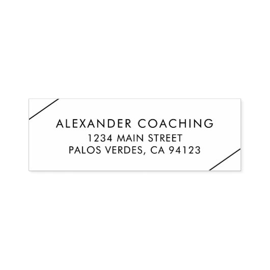 Moderne Rücksendeadresse Permastempel (Design)