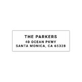 Moderne Rücksendeadresse, selbstbewusste Briefmark Permastempel (Design)