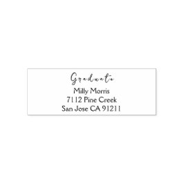 Moderne Rücksendeadresse-Selbstfarbige Briefmarke  Permastempel