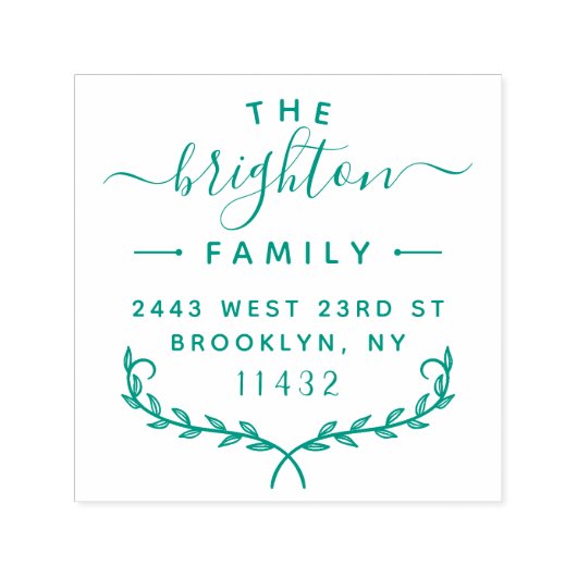 Moderne Rücksendeadresse Stilvoll und familiär Permastempel (Design)