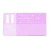 Moderne Rücksendeadresse und Senden an (Vorne)