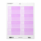 Moderne Rücksendeadresse und Senden an (Vorne)