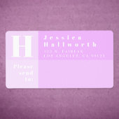 Moderne Rücksendeadresse und Senden an