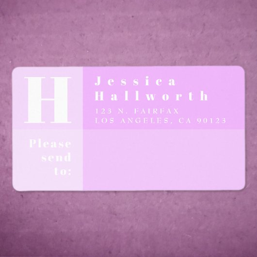 Moderne Rücksendeadresse und Senden an