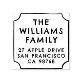 Moderne Rücksendeadresse von Handzeichnungen Gummistempel (Prägung)